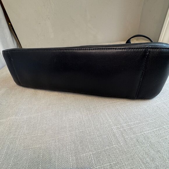 Vintage Etienne Aigner Navy Leather Hobo Shoulder Bag Horseshoe Logo - Picture 10 of 15